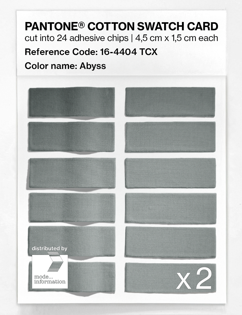 Product image 6 of the product “PANTONE® COTTON SWATCH CARD 16-4404 TCX Abyss ”