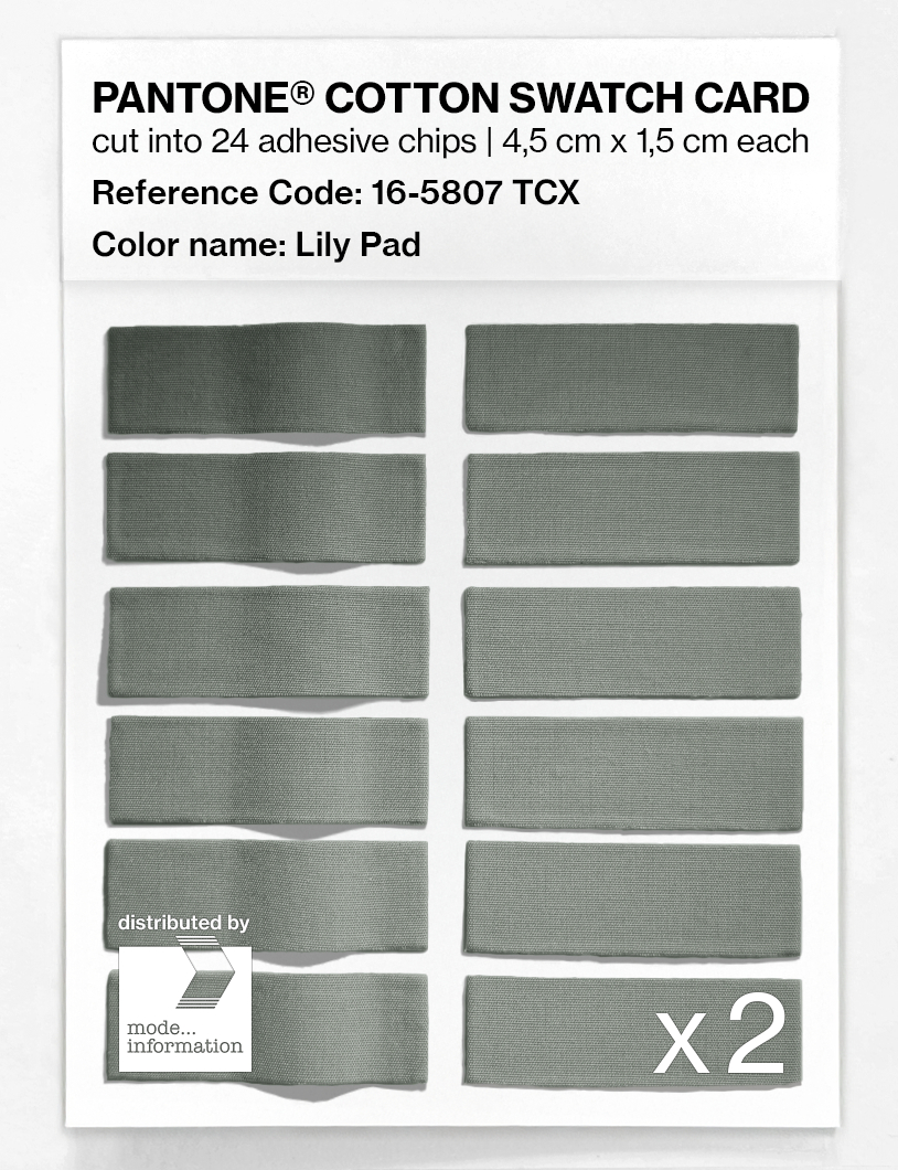 Artikelbild 6 des Artikels “PANTONE® COTTON SWATCH CARD 16-5807 TCX Lily Pad “