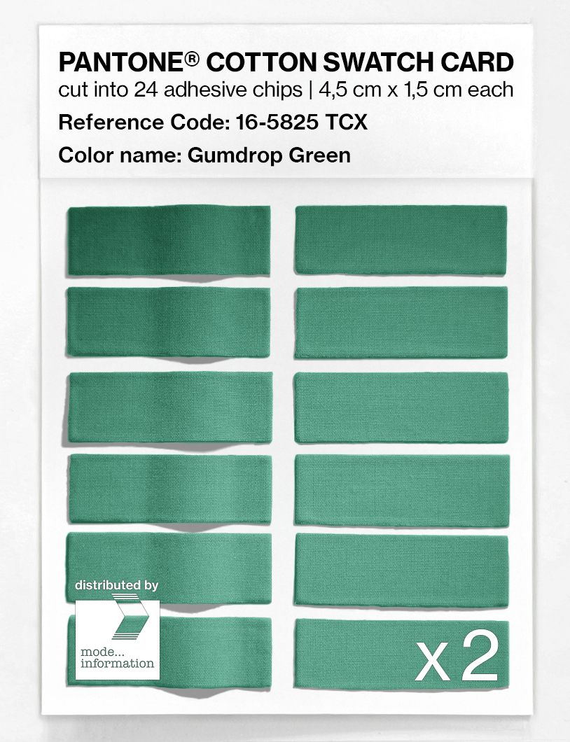 Artikelbild 6 des Artikels “PANTONE® COTTON SWATCH CARD 16-5825 TCX Gumdrop Green “