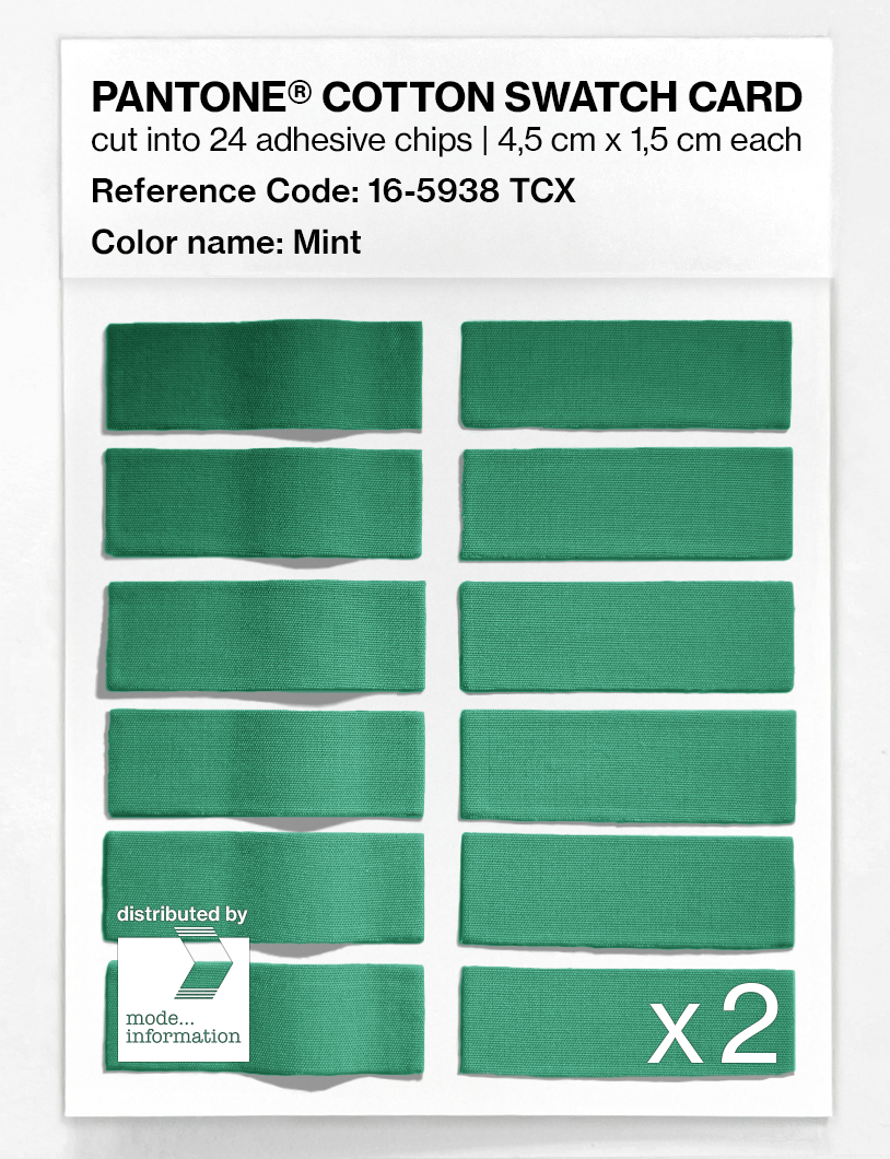 Artikelbild 6 des Artikels “PANTONE® COTTON SWATCH CARD 16-5938 TCX Mint “