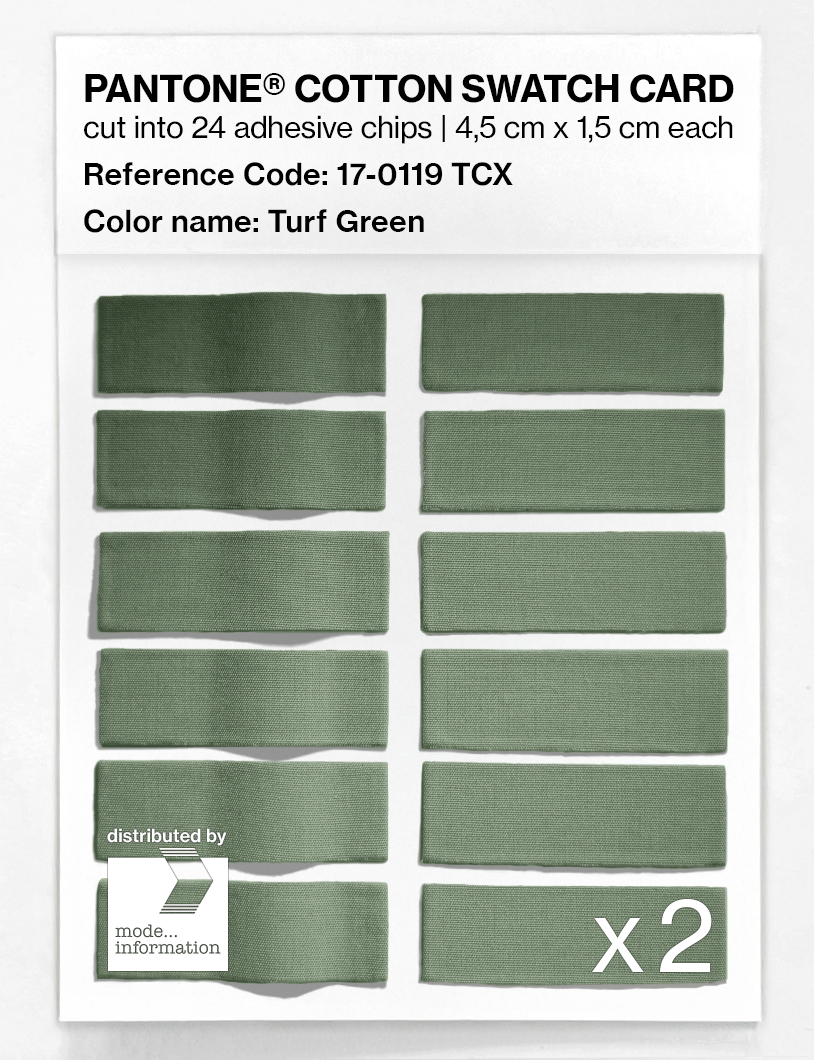Artikelbild 6 des Artikels “PANTONE® COTTON SWATCH CARD 17-0119 TCX Turf Green “