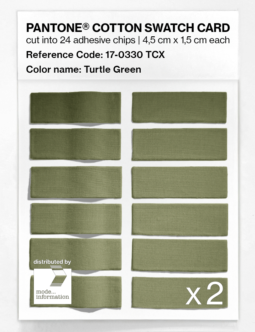 Artikelbild 6 des Artikels “PANTONE® COTTON SWATCH CARD 17-0330 TCX Turtle Green “