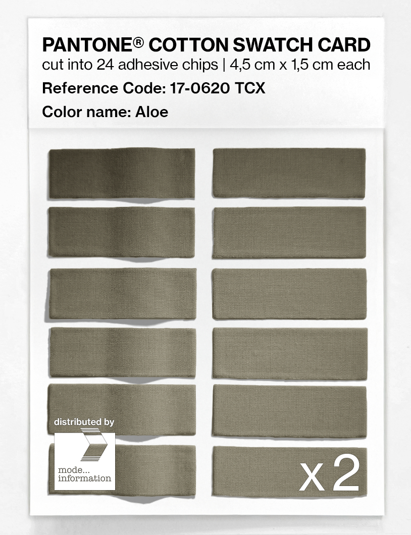 Artikelbild 6 des Artikels “PANTONE® COTTON SWATCH CARD 17-0620 TCX Aloe “