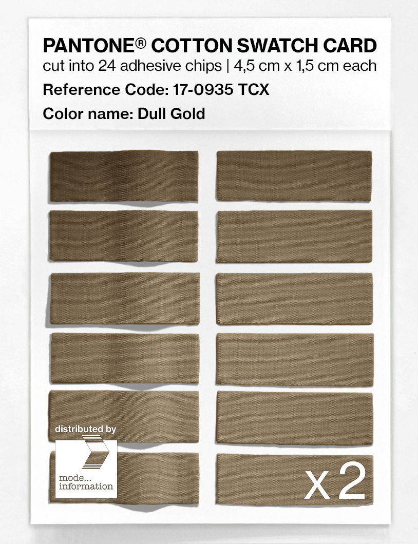 Artikelbild 6 des Artikels “PANTONE® COTTON SWATCH CARD 17-0935 TCX Dull Gold “