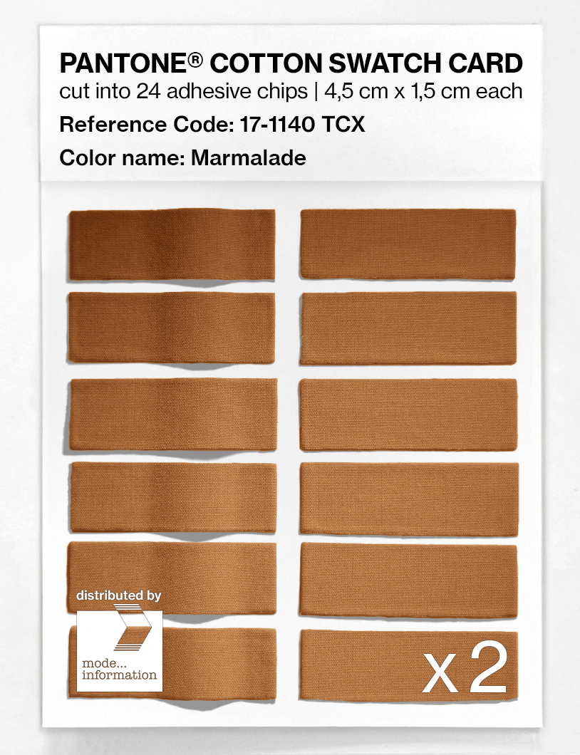 Artikelbild 6 des Artikels “PANTONE® COTTON SWATCH CARD 17-1140 TCX Marmalade “