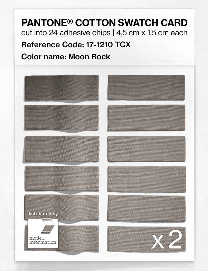 Product image 6 of the product “PANTONE® COTTON SWATCH CARD 17-1210 TCX Moon Rock ”