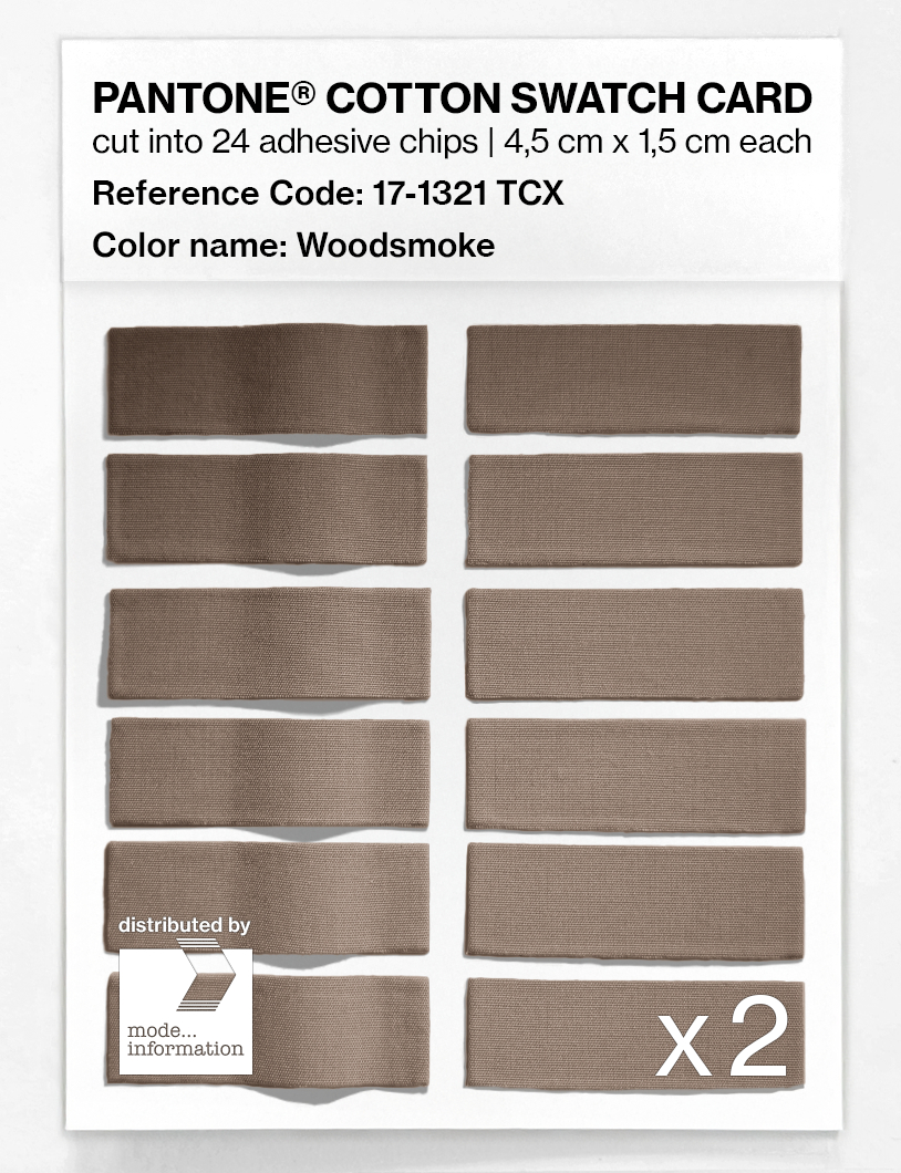 Artikelbild 6 des Artikels “PANTONE® COTTON SWATCH CARD 17-1321 TCX Woodsmoke “
