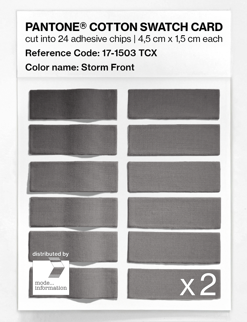 Product image 6 of the product “PANTONE® COTTON SWATCH CARD 17-1503 TCX Storm Front ”