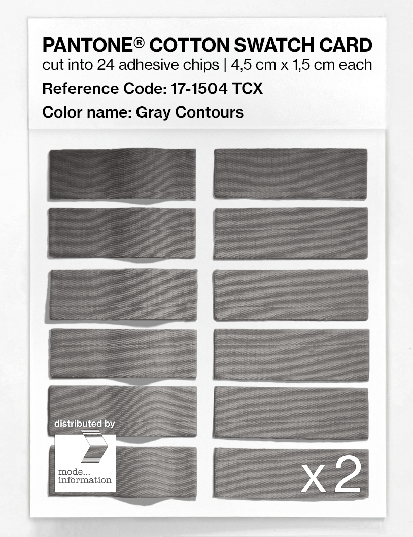 Artikelbild 6 des Artikels “PANTONE® COTTON SWATCH CARD 17-1504 TCX Gray Contours “