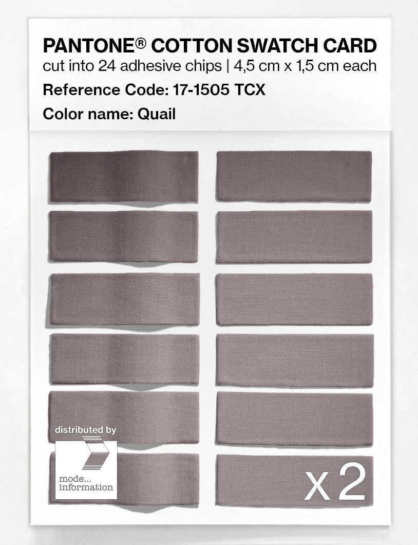 Artikelbild 6 des Artikels “PANTONE® COTTON SWATCH CARD 17-1505 TCX Quail “