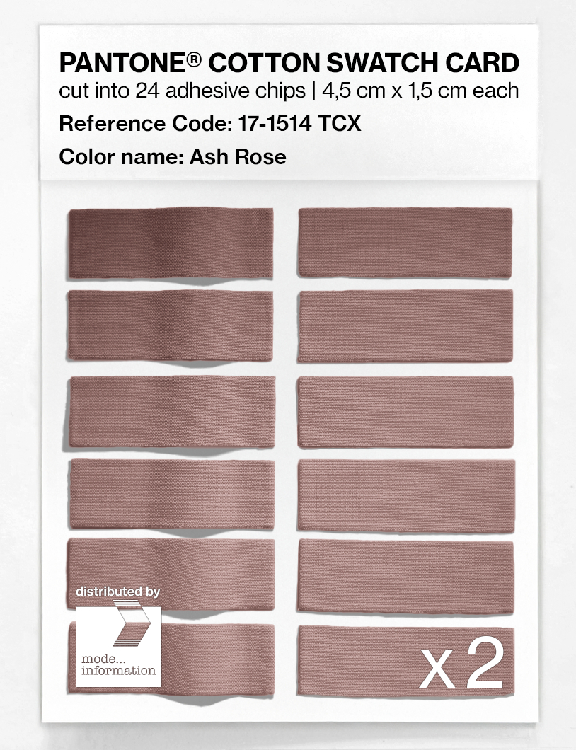 Product image 6 of the product “PANTONE® COTTON SWATCH CARD 17-1514 TCX Ash Rose ”