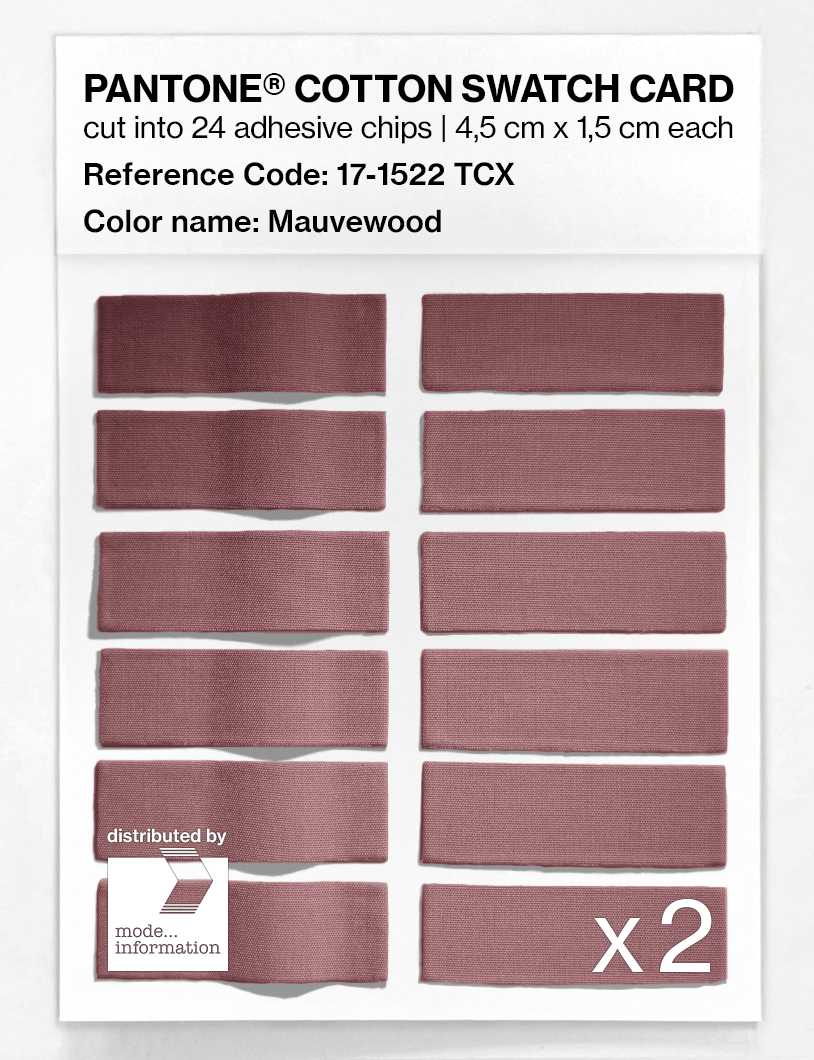 Artikelbild 6 des Artikels “PANTONE® COTTON SWATCH CARD 17-1522 TCX Mauvewood “