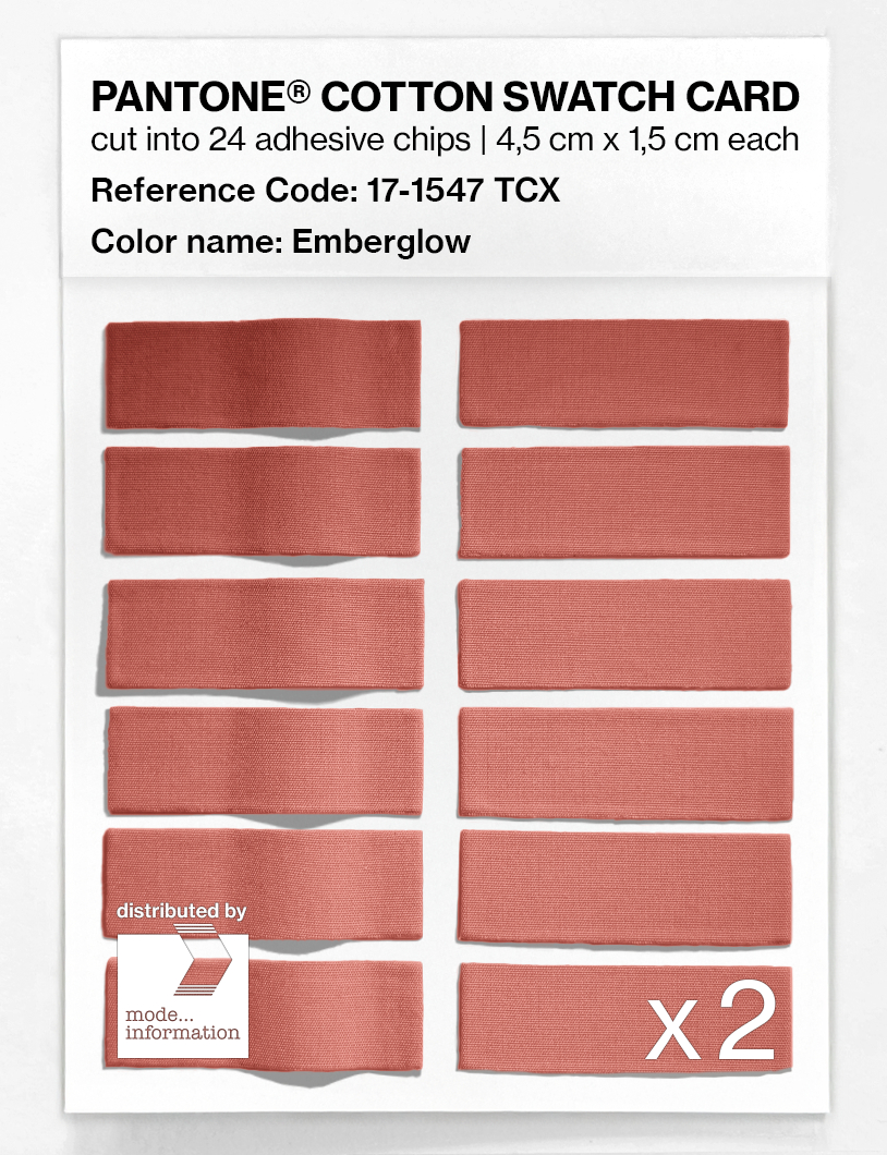 Artikelbild 6 des Artikels “PANTONE® COTTON SWATCH CARD 17-1547 TCX Emberglow “