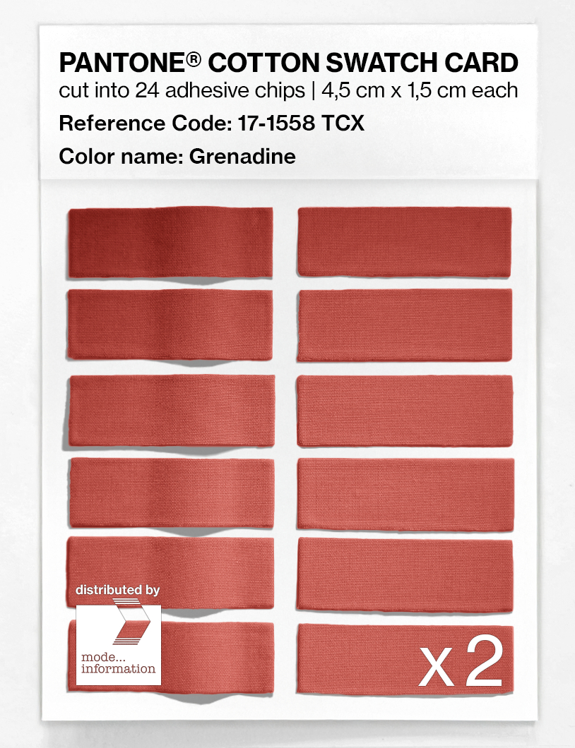 Artikelbild 6 des Artikels “PANTONE® COTTON SWATCH CARD 17-1558 TCX Grenadine “