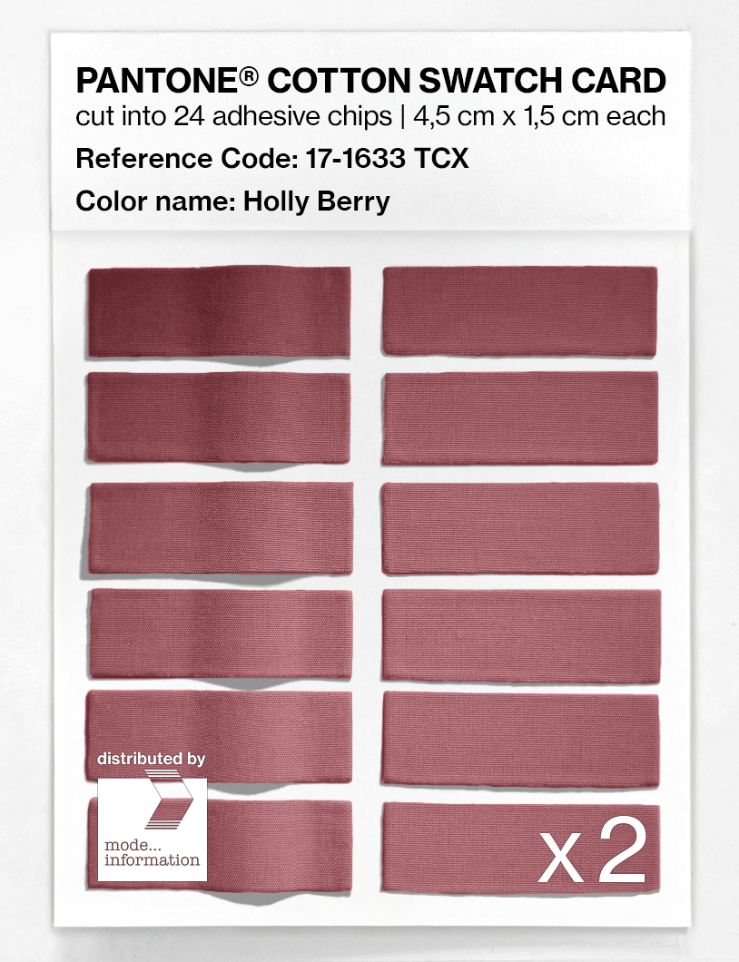 Artikelbild 6 des Artikels “PANTONE® COTTON SWATCH CARD 17-1633 TCX Holly Berry “
