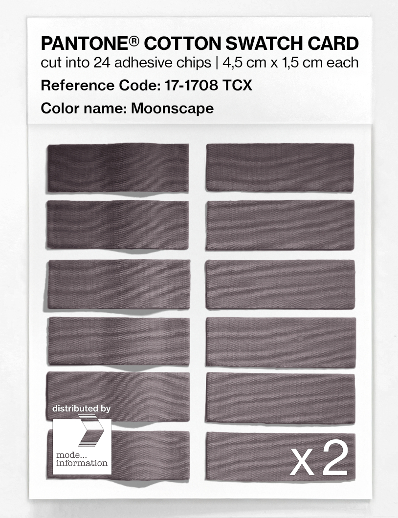 Product image 6 of the product “PANTONE® COTTON SWATCH CARD 17-1708 TCX Moonscape ”