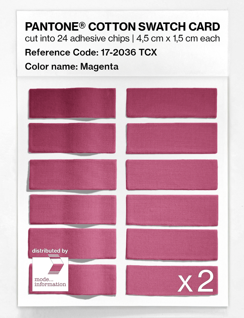 Artikelbild 6 des Artikels “PANTONE® COTTON SWATCH CARD 17-2036 TCX Magenta “