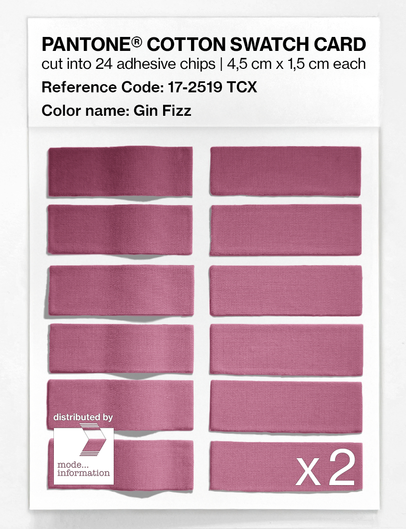 Product image 6 of the product “PANTONE® COTTON SWATCH CARD 17-2519 TCX Gin Fizz ”