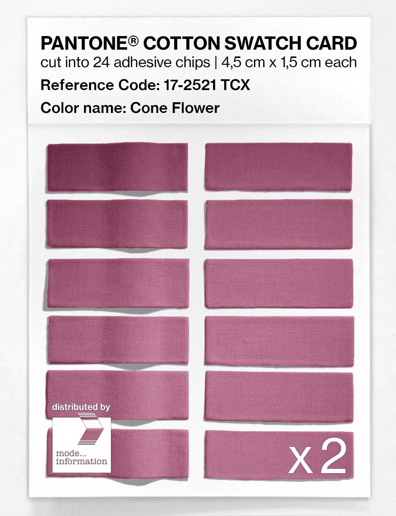 Product image 6 of the product “PANTONE® COTTON SWATCH CARD 17-2521 TCX Cone Flower ”