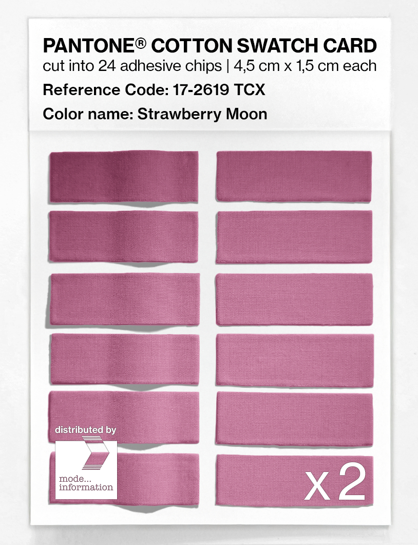 Product image 6 of the product “PANTONE® COTTON SWATCH CARD 17-2619 TCX Strawberry Moon ”