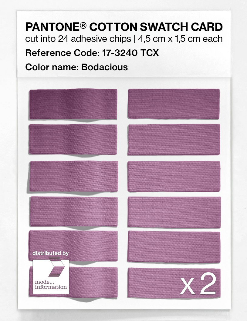 Product image 6 of the product “PANTONE® COTTON SWATCH CARD 17-3240 TCX Bodacious ”