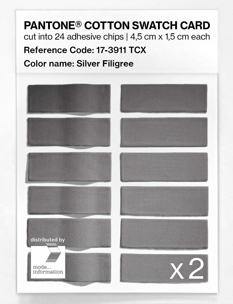 Artikelbild 6 des Artikels “PANTONE® COTTON SWATCH CARD 17-3911 TCX Silver Filigree “
