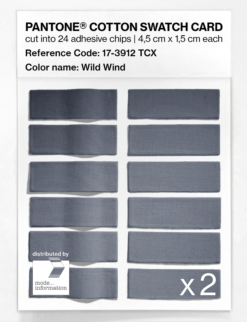 Product image 6 of the product “PANTONE® COTTON SWATCH CARD 17-3912 TCX Wild Wind ”