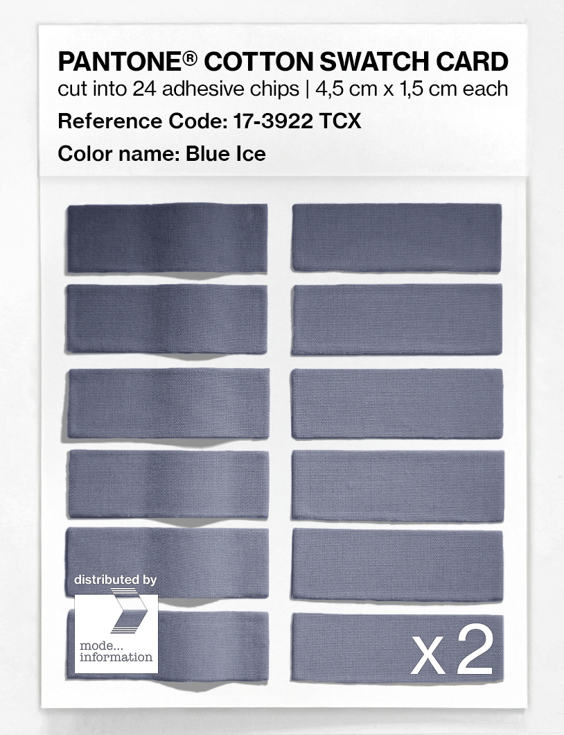 Product image 6 of the product “PANTONE® COTTON SWATCH CARD 17-3922 TCX Blue Ice ”