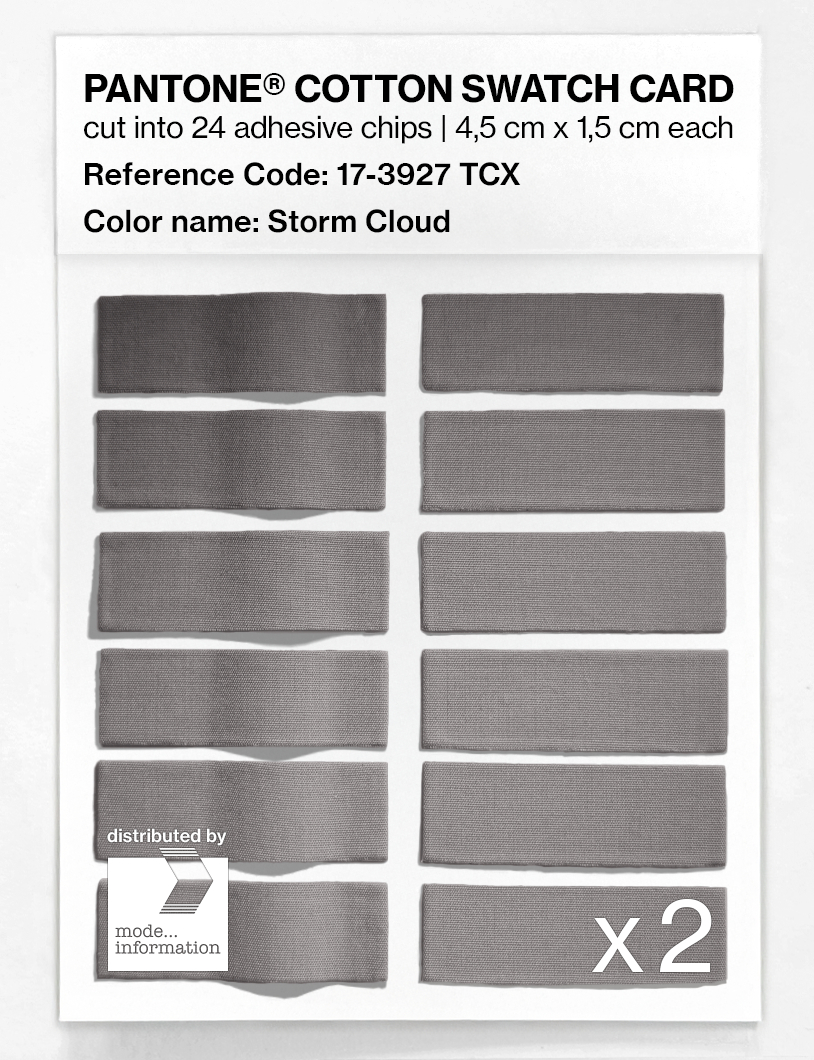 Artikelbild 6 des Artikels “PANTONE® COTTON SWATCH CARD 17-3927 TCX Storm Cloud “