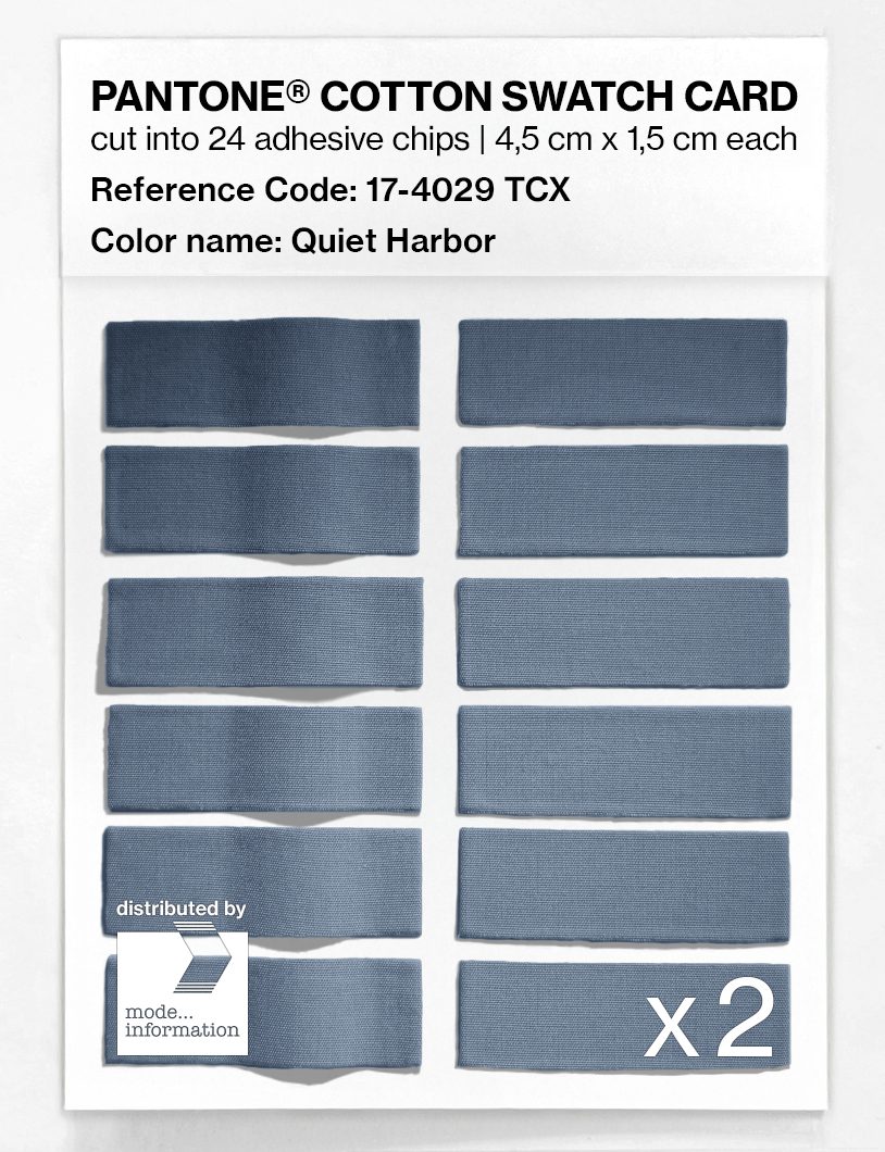 Artikelbild 6 des Artikels “PANTONE® COTTON SWATCH CARD 17-4029 TCX Quiet Harbor “