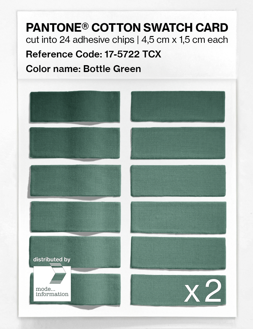 Artikelbild 6 des Artikels “PANTONE® COTTON SWATCH CARD 17-5722 TCX Bottle Green “