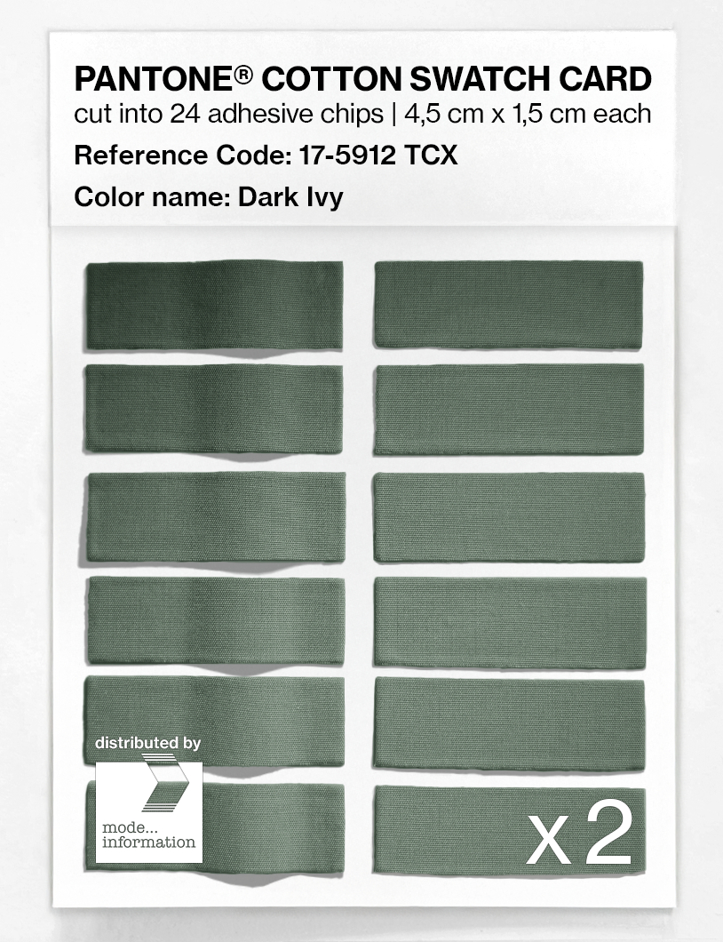 Product image 6 of the product “PANTONE® COTTON SWATCH CARD 17-5912 TCX Dark Ivy ”