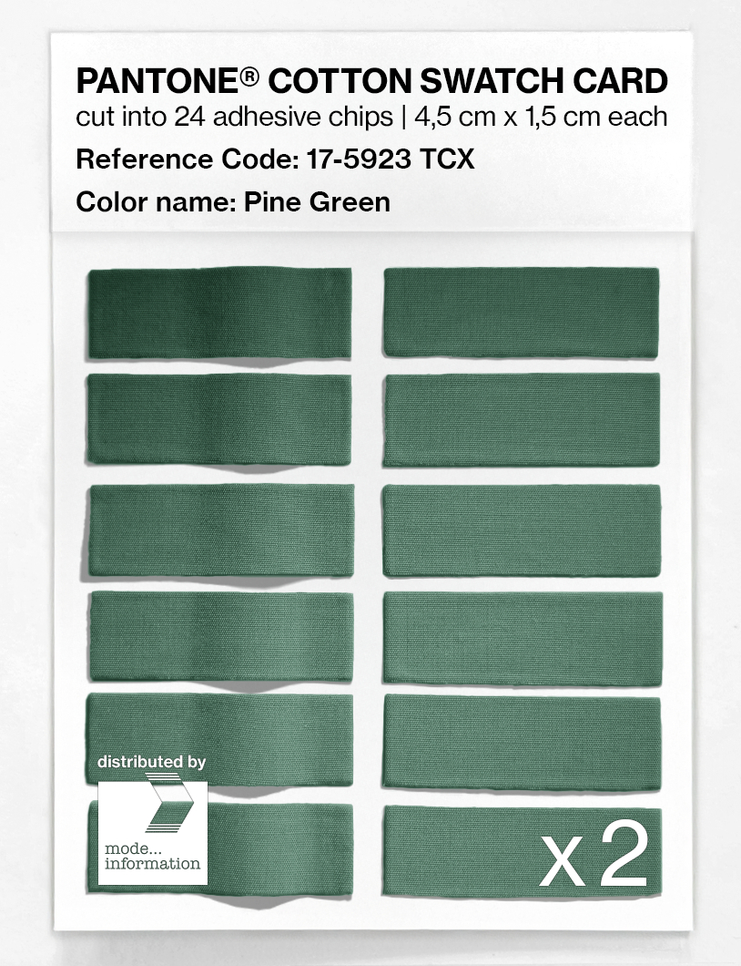 Artikelbild 6 des Artikels “PANTONE® COTTON SWATCH CARD 17-5923 TCX Pine Green “
