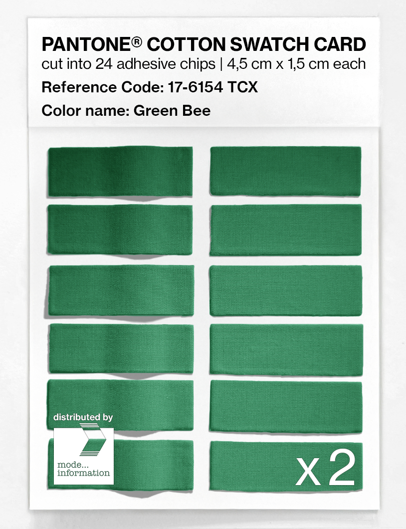 Artikelbild 6 des Artikels “PANTONE® COTTON SWATCH CARD 17-6154 TCX Green Bee “
