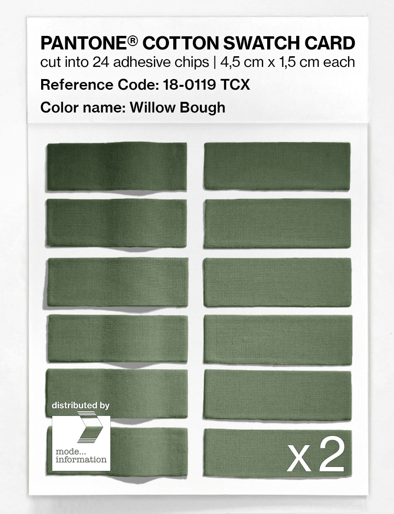 Artikelbild 6 des Artikels “PANTONE® COTTON SWATCH CARD 18-0119 TCX Willow Bough “