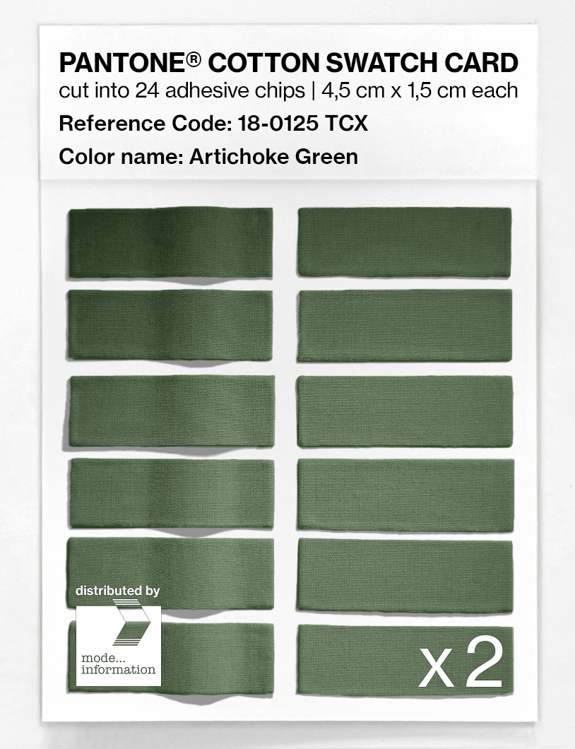 Artikelbild 6 des Artikels “PANTONE® COTTON SWATCH CARD 18-0125 TCX Artichoke Green “