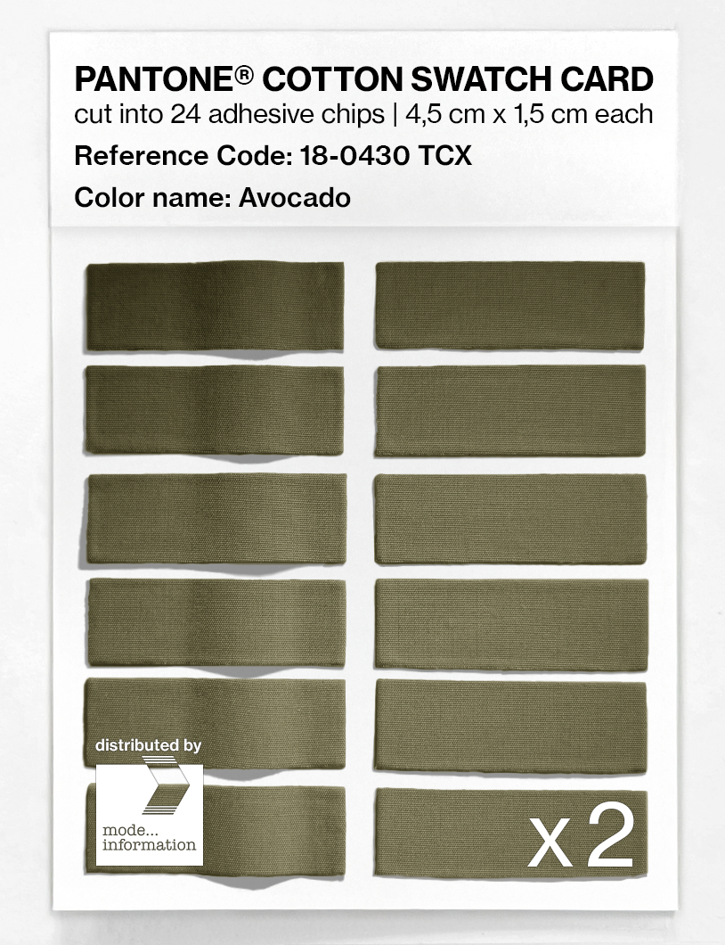 Artikelbild 6 des Artikels “PANTONE® COTTON SWATCH CARD 18-0430 TCX Avocado “