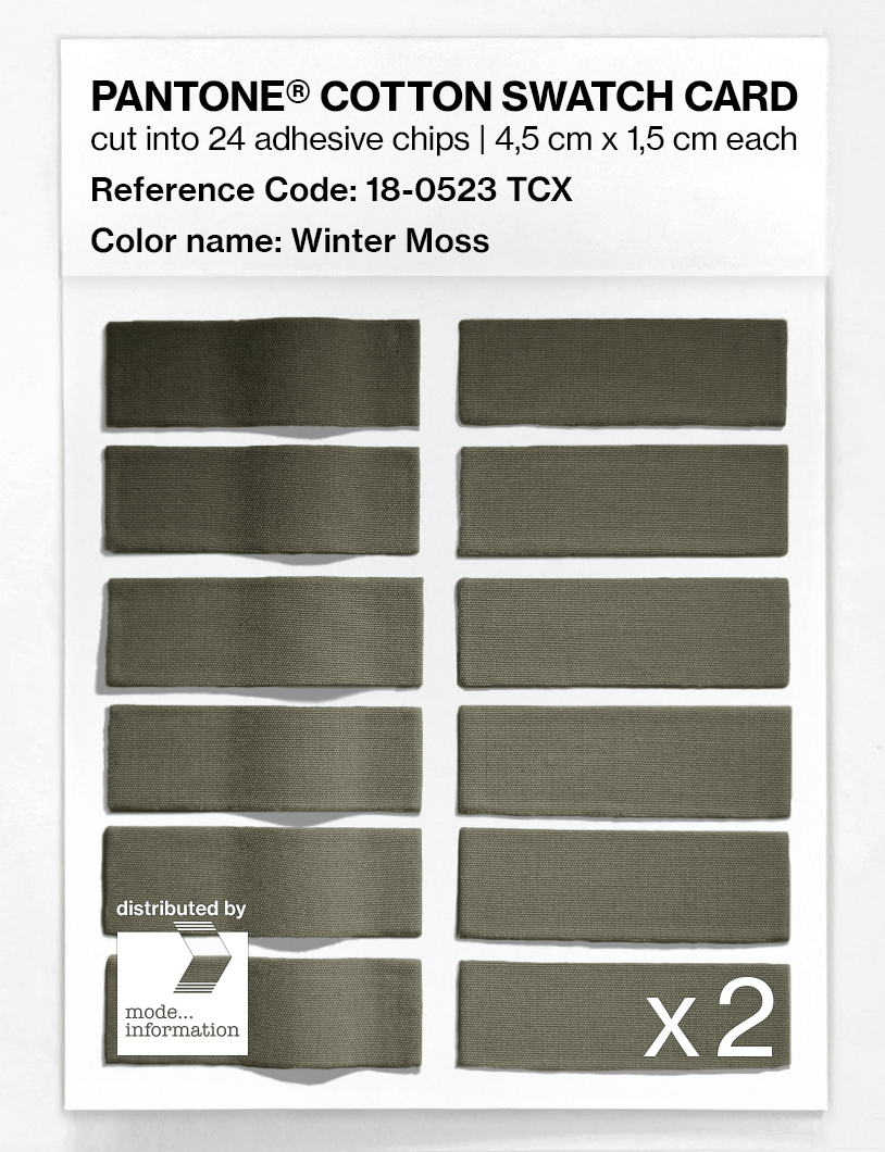 Artikelbild 6 des Artikels “PANTONE® COTTON SWATCH CARD 18-0523 TCX Winter Moss “