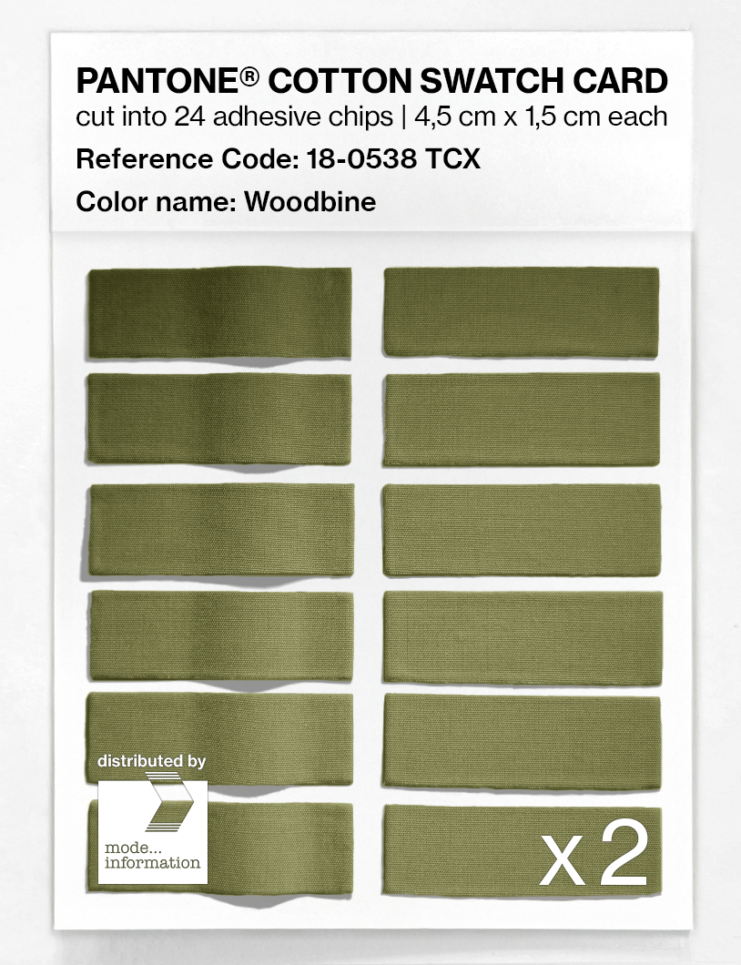 Product image 6 of the product “PANTONE® COTTON SWATCH CARD 18-0538 TCX Woodbine ”