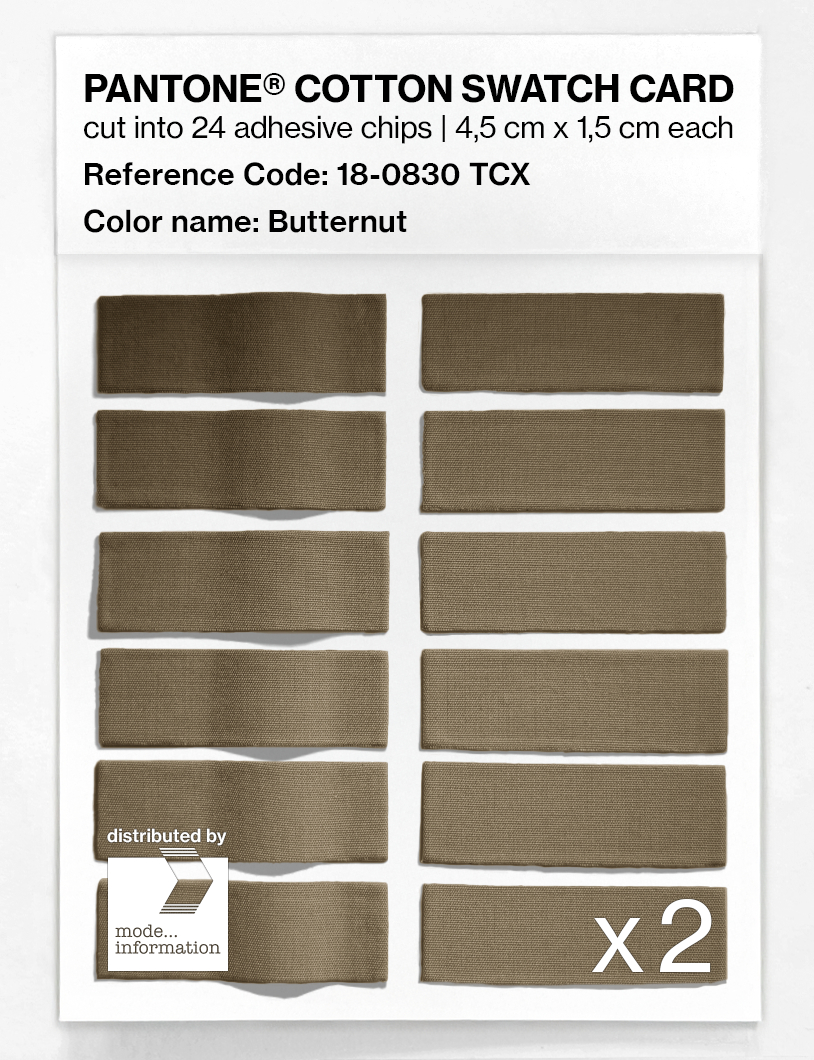 Product image 6 of the product “PANTONE® COTTON SWATCH CARD 18-0830 TCX Butternut ”