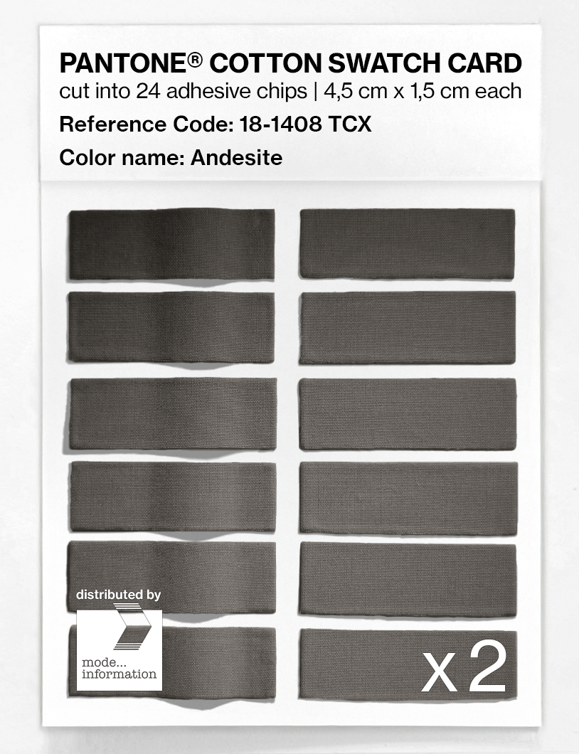 Artikelbild 6 des Artikels “PANTONE® COTTON SWATCH CARD 18-1408 TCX Andesite “