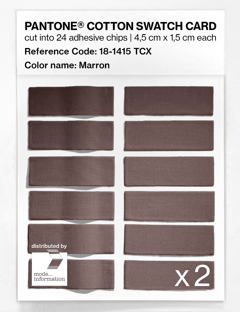 Artikelbild 6 des Artikels “PANTONE® COTTON SWATCH CARD 18-1415 TCX Marron “
