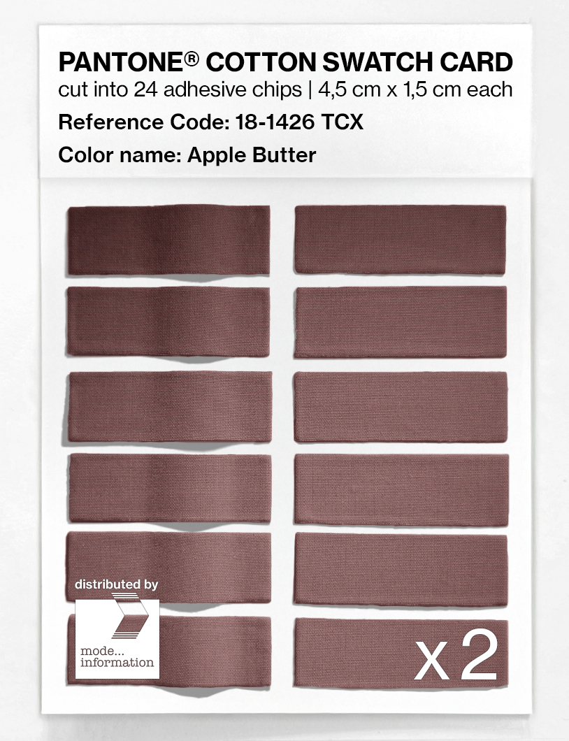 Artikelbild 6 des Artikels “PANTONE® COTTON SWATCH CARD 18-1426 TCX Apple Butter “