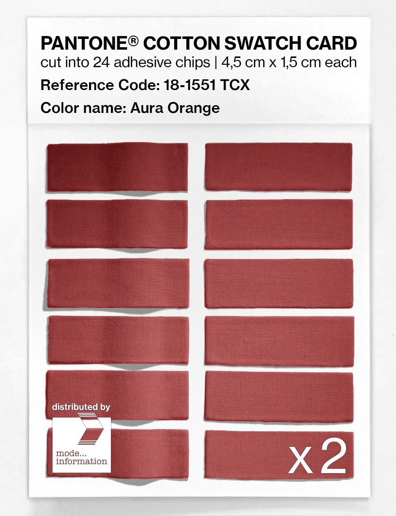 Artikelbild 6 des Artikels “PANTONE® COTTON SWATCH CARD 18-1551 TCX Aura Orange “