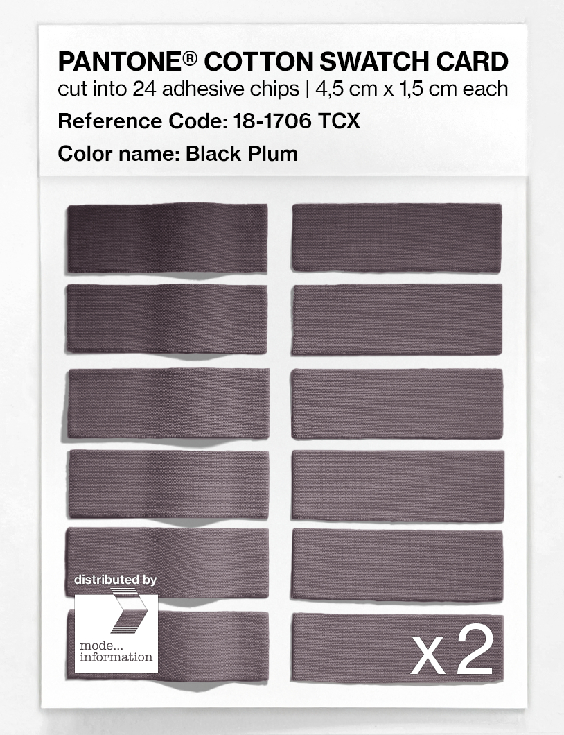Artikelbild 6 des Artikels “PANTONE® COTTON SWATCH CARD 18-1706 TCX Black Plum “