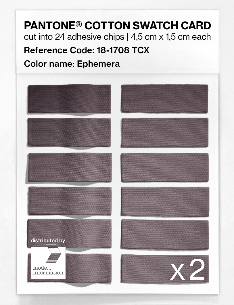 Product image 6 of the product “PANTONE® COTTON SWATCH CARD 18-1708 TCX Ephemera ”