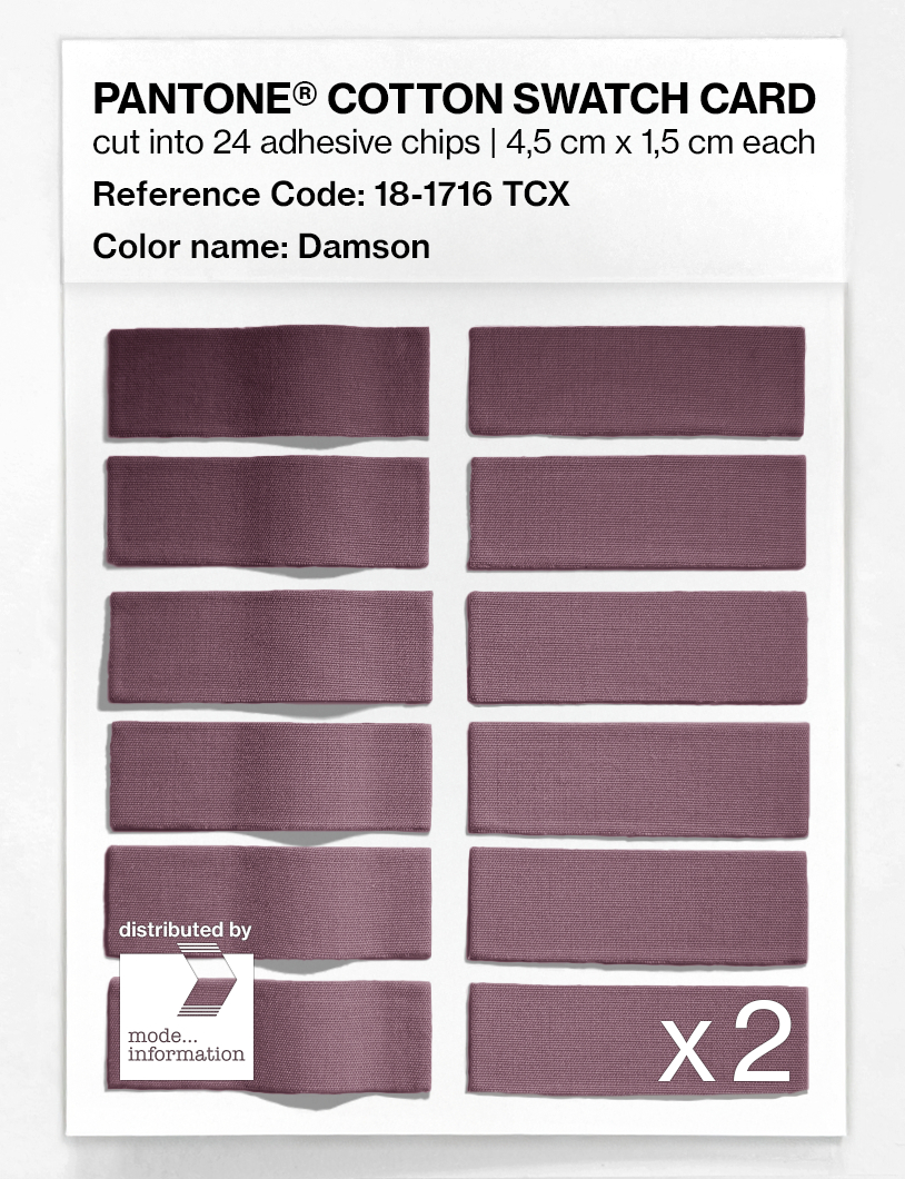 Product image 6 of the product “PANTONE® COTTON SWATCH CARD 18-1716 TCX Damson ”