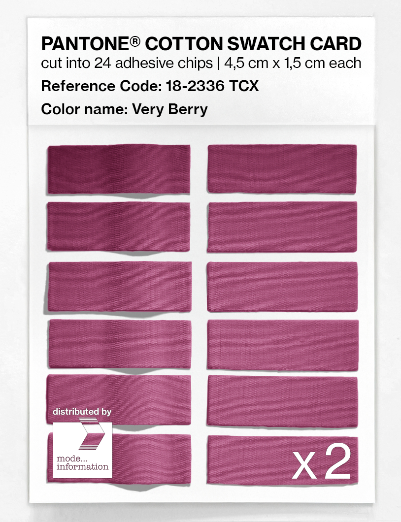 Artikelbild 6 des Artikels “PANTONE® COTTON SWATCH CARD 18-2336 TCX Very Berry “