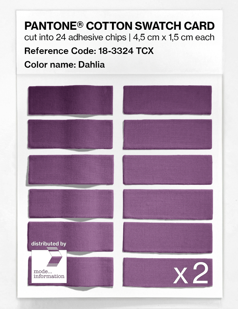 Product image 6 of the product “PANTONE® COTTON SWATCH CARD 18-3324 TCX Dahlia ”