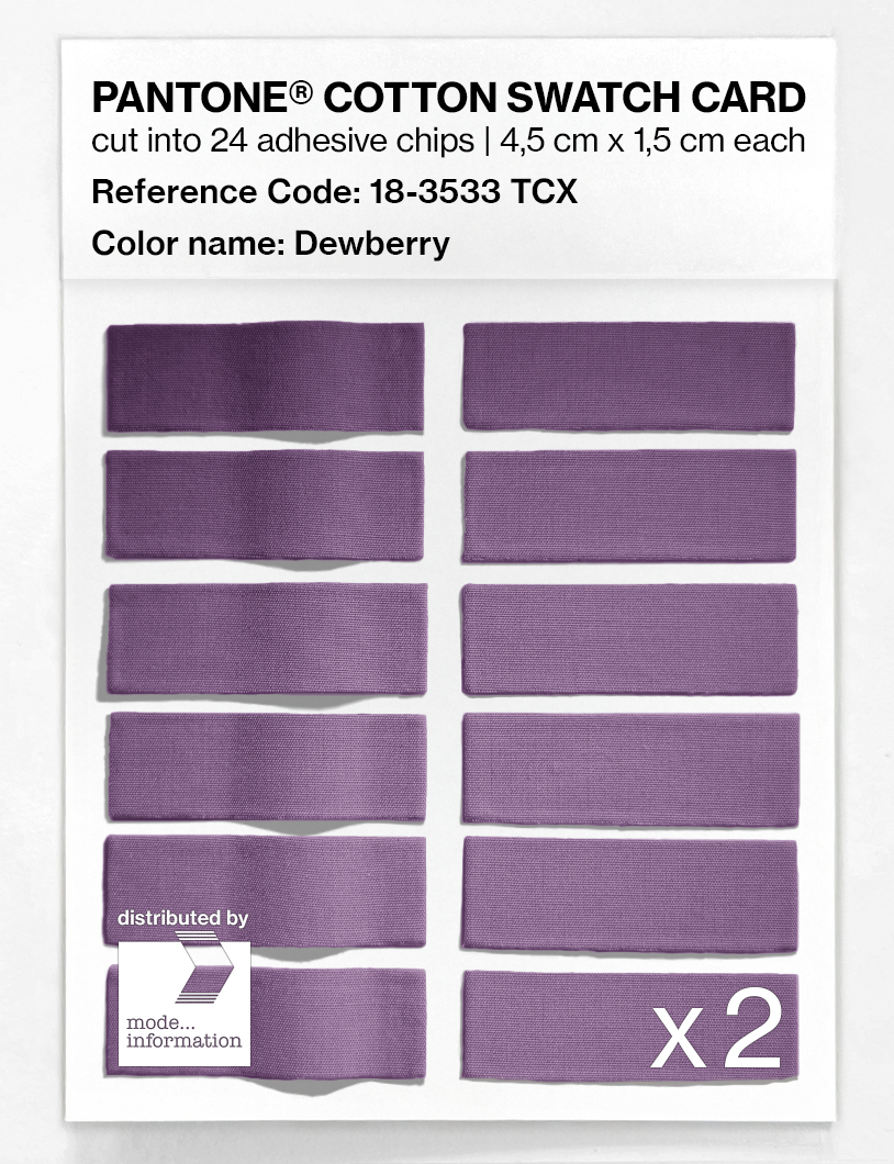 Product image 6 of the product “PANTONE® COTTON SWATCH CARD 18-3533 TCX Dewberry ”